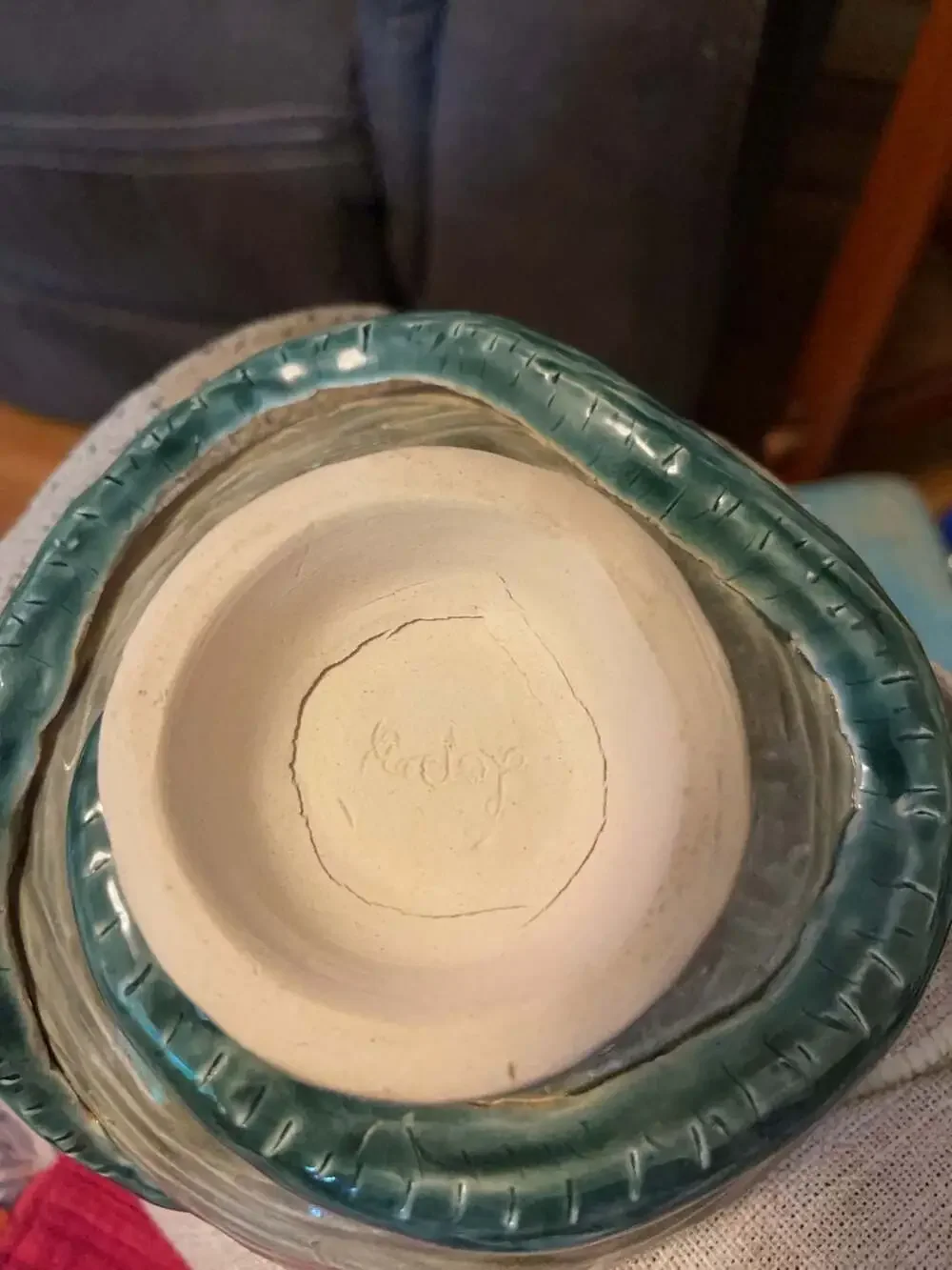 Handmade Artisan Ceramic Snake Decorative Bowl Whimsical, Jungle, Witchy